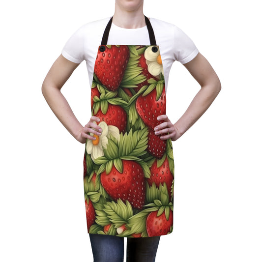 Strawberry Euphoria: The Ultimate Guide to Celebrating Life's Sweetest BerryApron (AOP)