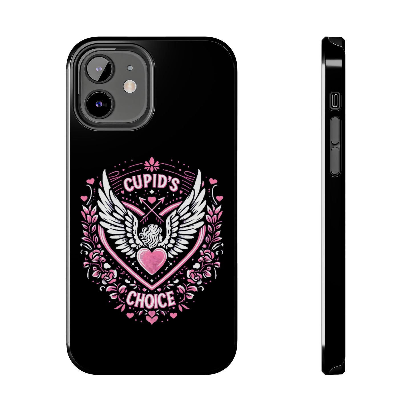 Cupidos Choice Crest con corazón y alas - Amor y romance con temática de San Valentín - Fundas resistentes para teléfonos