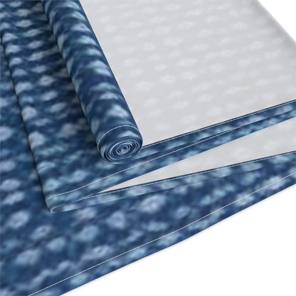 Denim-Inspired Design - Distinct Textured Fabric Pattern - Table Runner (Cotton, Poly)