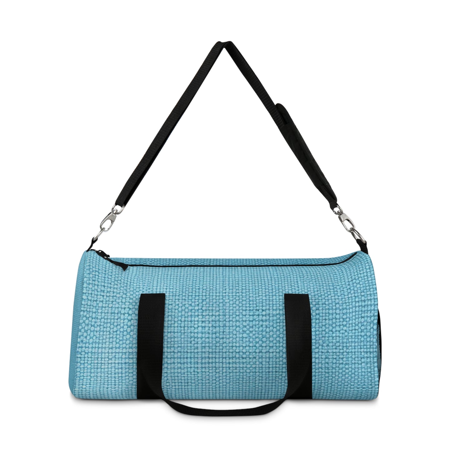 Bright Aqua Teal: Denim-Inspired Refreshing Blue Summer Fabric - vDuffel Bag