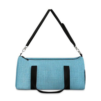 Bright Aqua Teal: Denim-Inspired Refreshing Blue Summer Fabric - vDuffel Bag