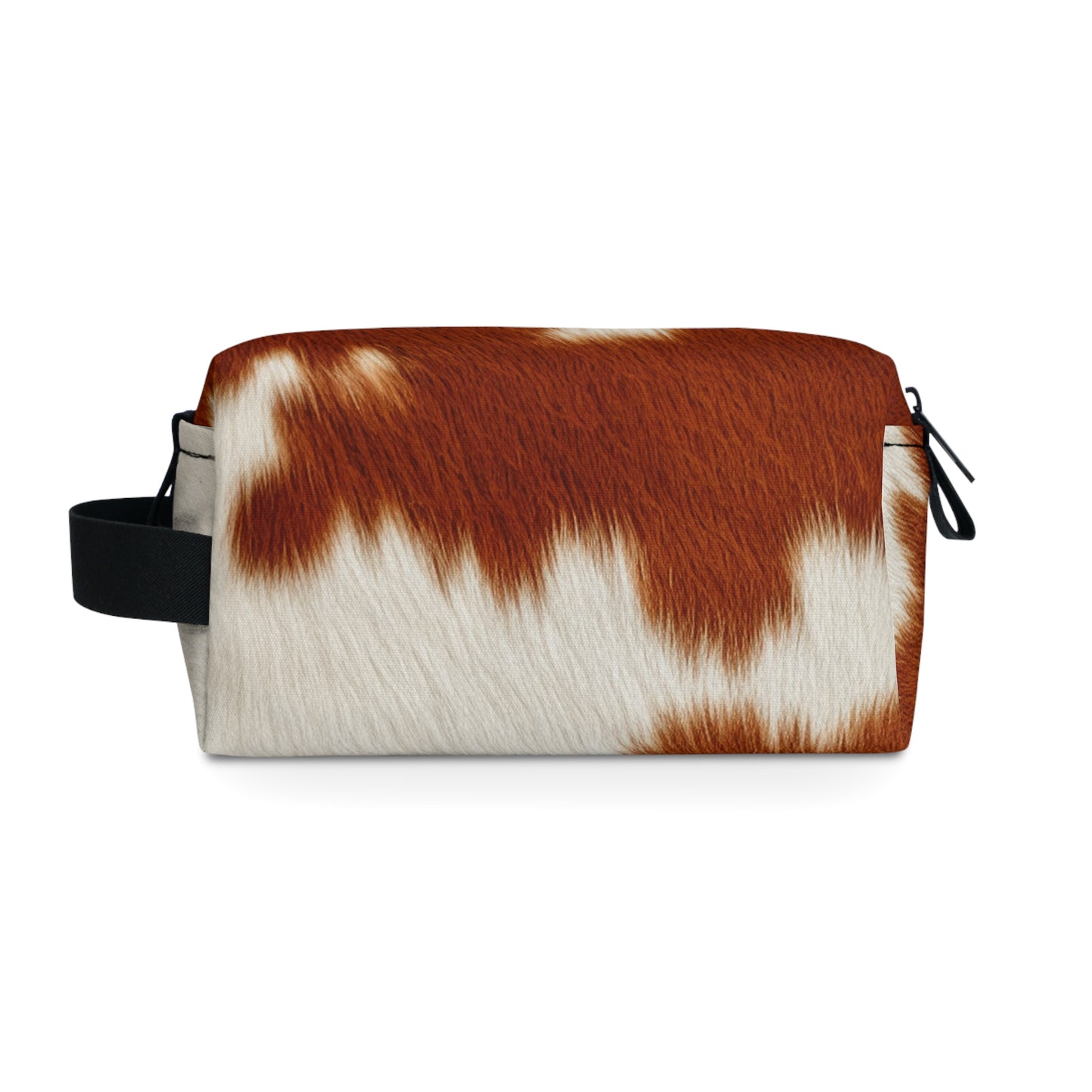 Hair Cowhide Leather Natural Design Tough Durable Rugged Style - Toiletry Bag