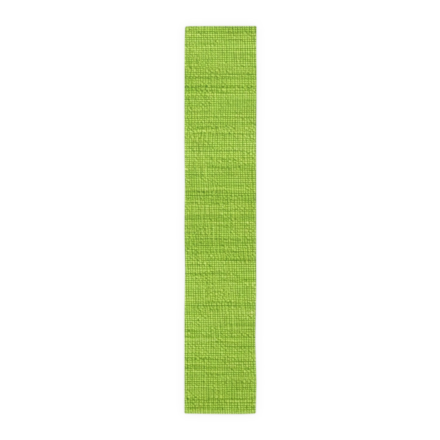 Lush Grass Neon Green: Denim-Inspired, Springtime Fabric Style - Table Runner (Cotton, Poly)