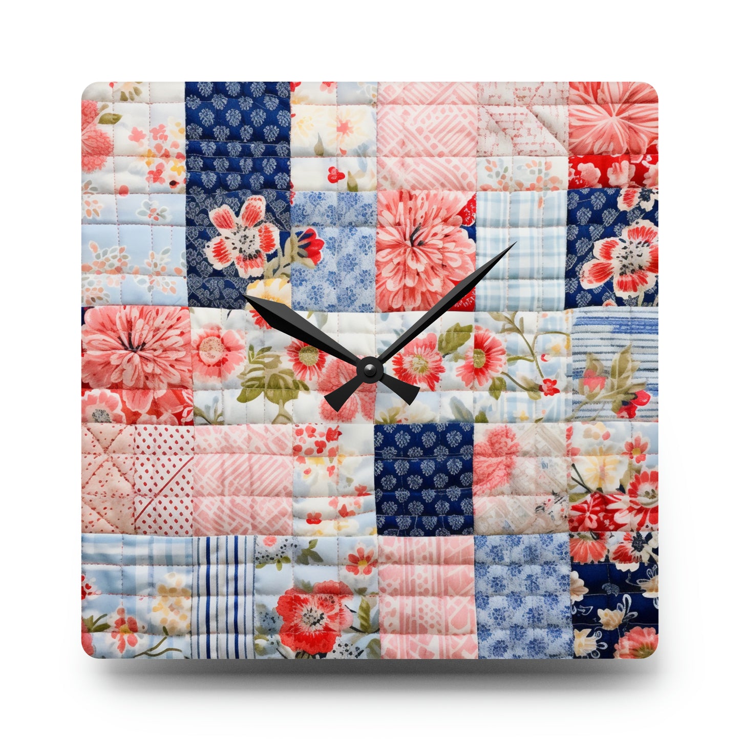 Quilt Design - Acrylic Wall Clock