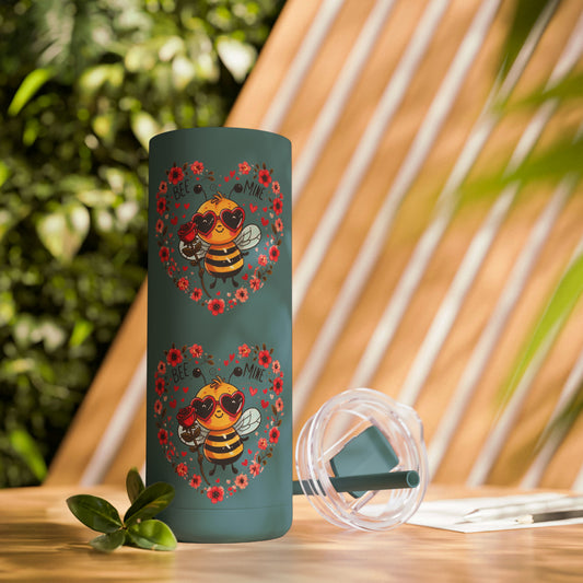 Bee Love: Heartfelt Valentines - Vaso mate flaco Maars Maker, 20 oz