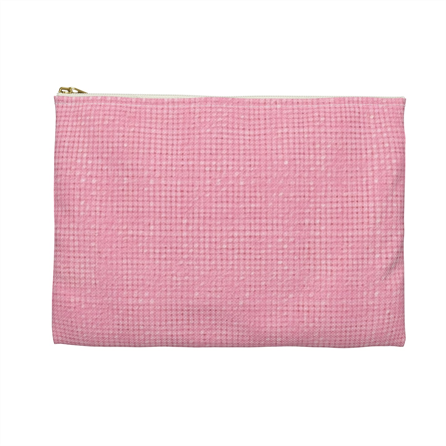 Pastel Rose Pink: Denim-Inspired, Refreshing Fabric Design - Accessory Pouch