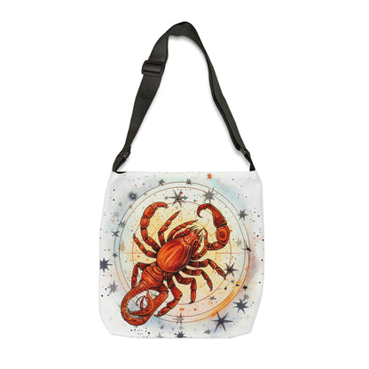 Prickly Scorpio Astrology - Sharp Zodiac Scorpion Celestial Horoscope - Adjustable Tote Bag (AOP)