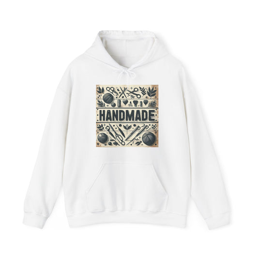 Handmade Design Graphic, Hand Made Design Gift, Unisex Heavy Blend™ Hooded Sweatshirt