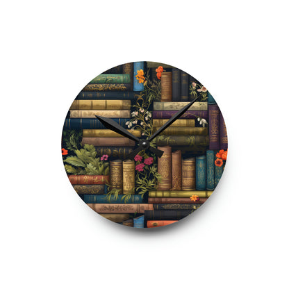 Book Lover - Acrylic Wall Clock