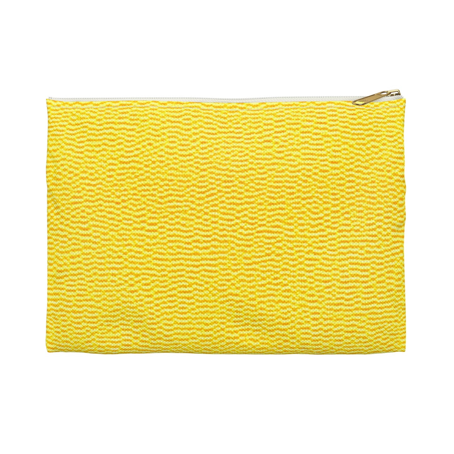 Sunshine Yellow Lemon: tela alegre, inspirada en la mezclilla - Bolsa para accesorios 