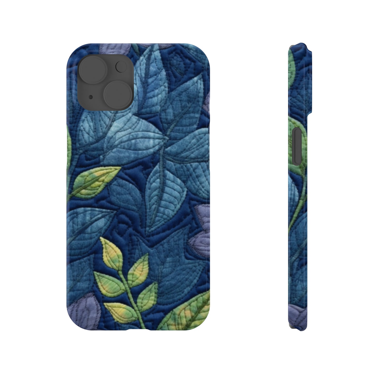 Azul bordado floral: inspirado en la mezclilla - Preventa de iPhone 15: fundas delgadas