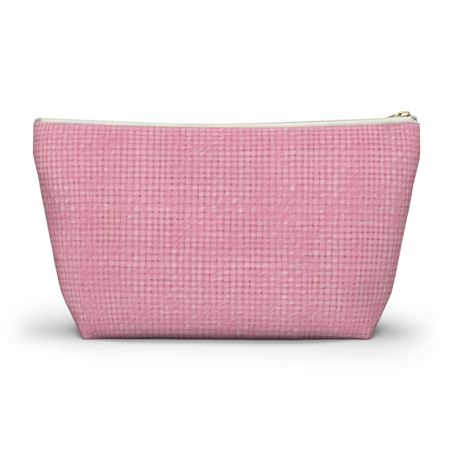 Pastel Rose Pink: Denim-Inspired, Refreshing Fabric Design - Accessory Pouch w T-bottom