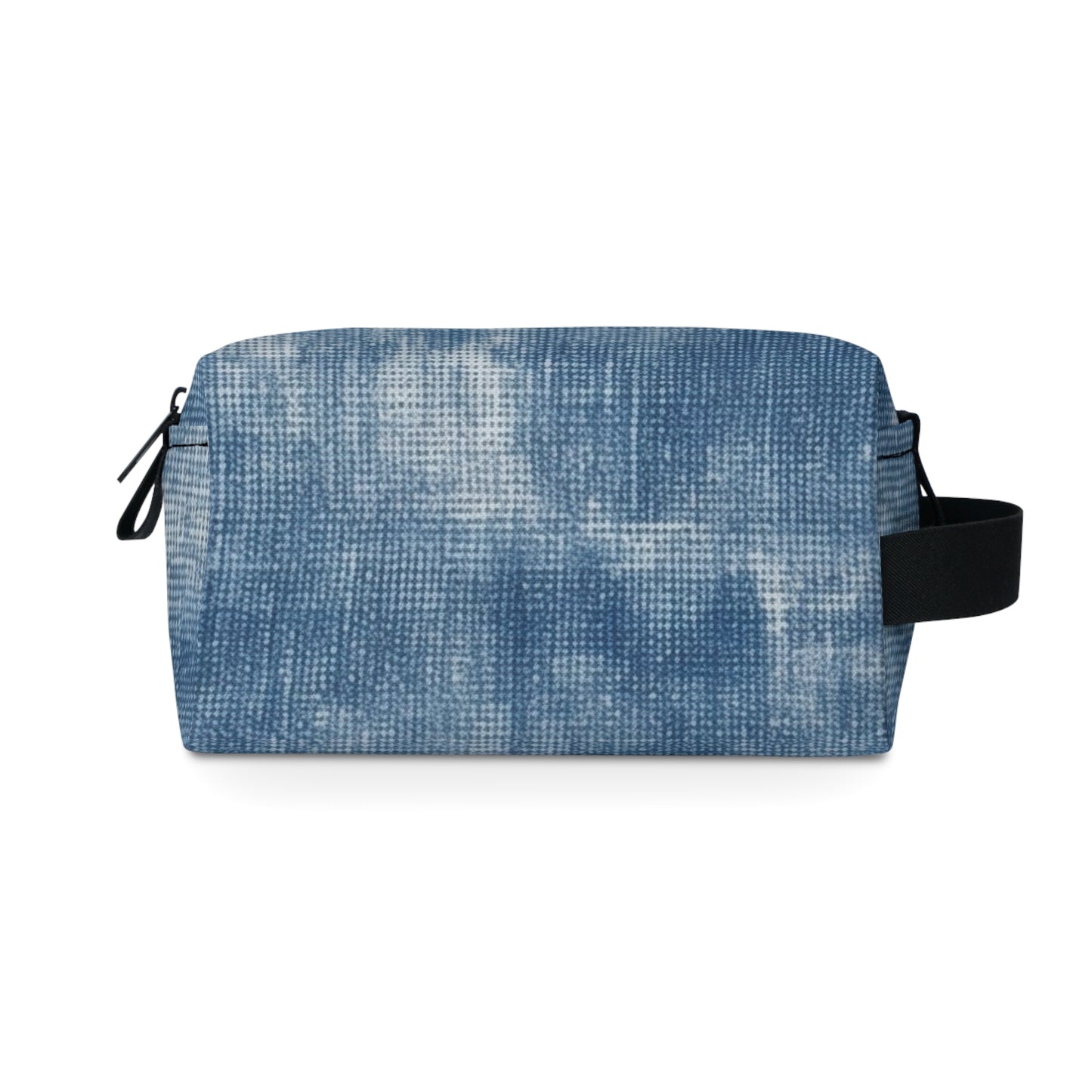 Faded Blue Washed-Out: Denim-Inspired, Style Fabric - Toiletry Bag