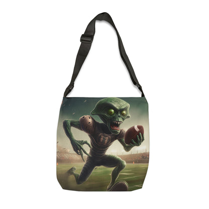 Alien Football Space Sport Game Stadium Athlete Galaxy Player - Adjustable Tote Bag (AOP)