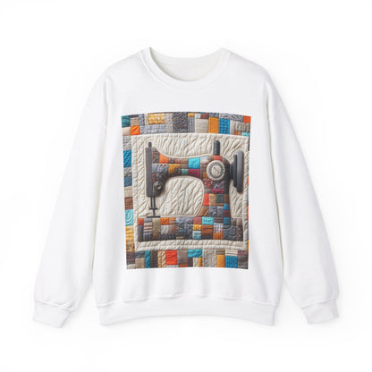 Arte del edredón de la máquina de coser - Sudadera unisex Heavy Blend™ Crewneck