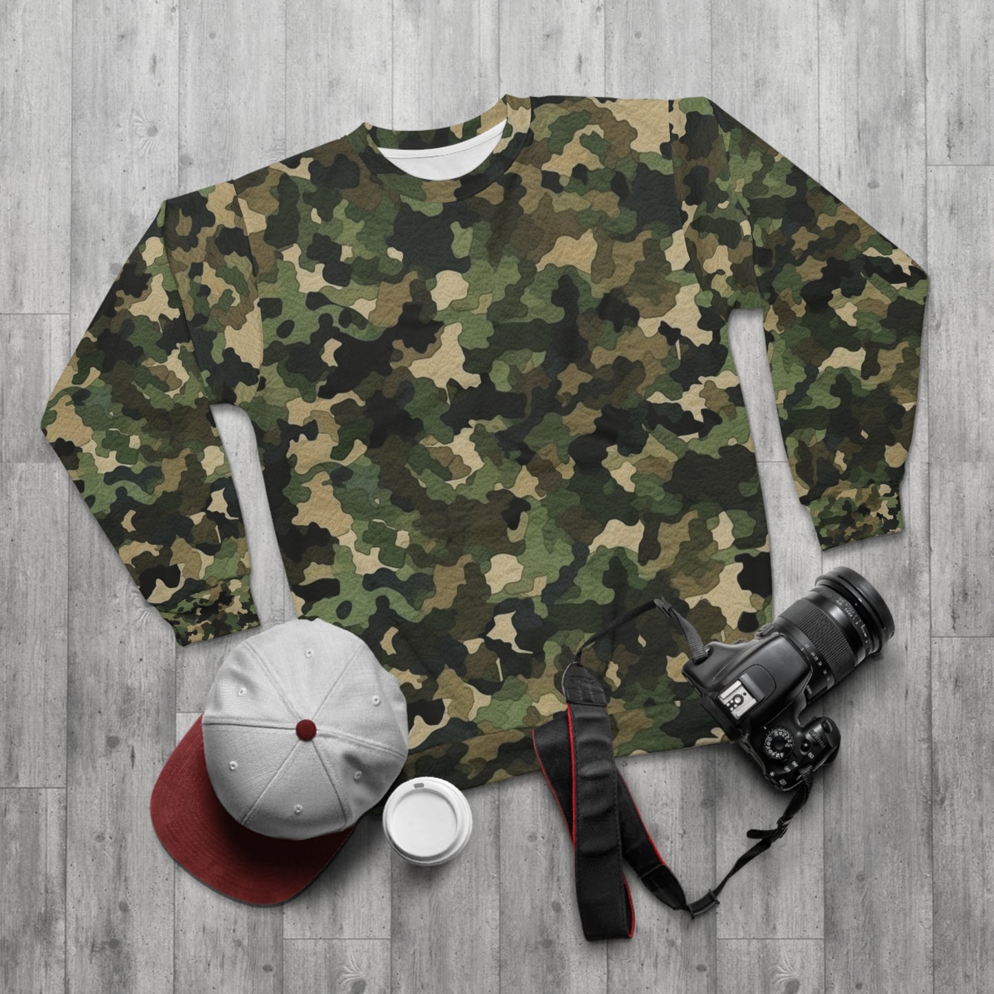 Camuflaje clásico | Envoltura de camuflaje | Camuflaje tradicional - Sudadera unisex (AOP) 