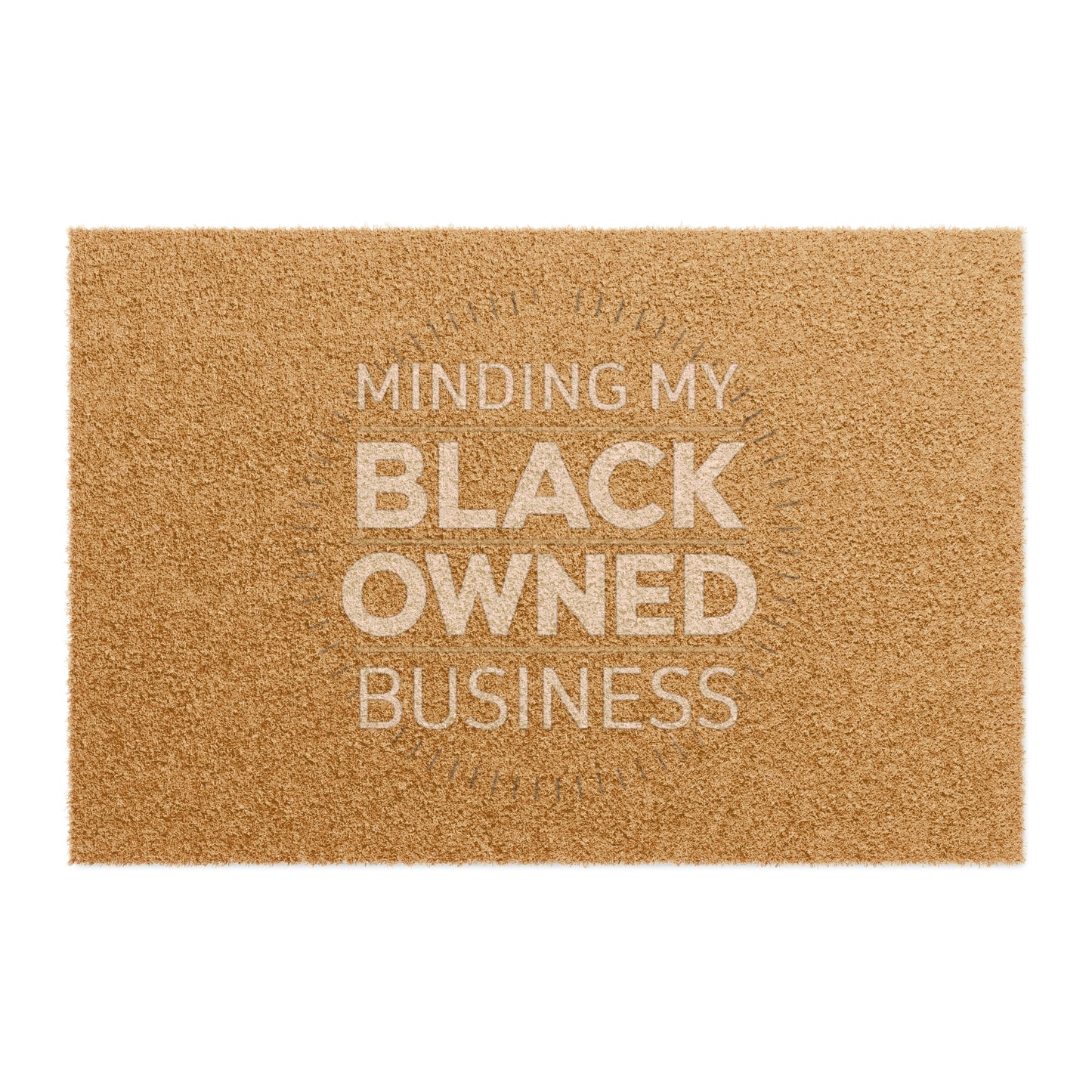 Minding My Black Owned Business - Doormat