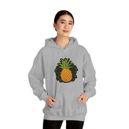 Pineapple Chenille Patch Design - Unisex Heavy Blend™ Hooded Sweatshirt