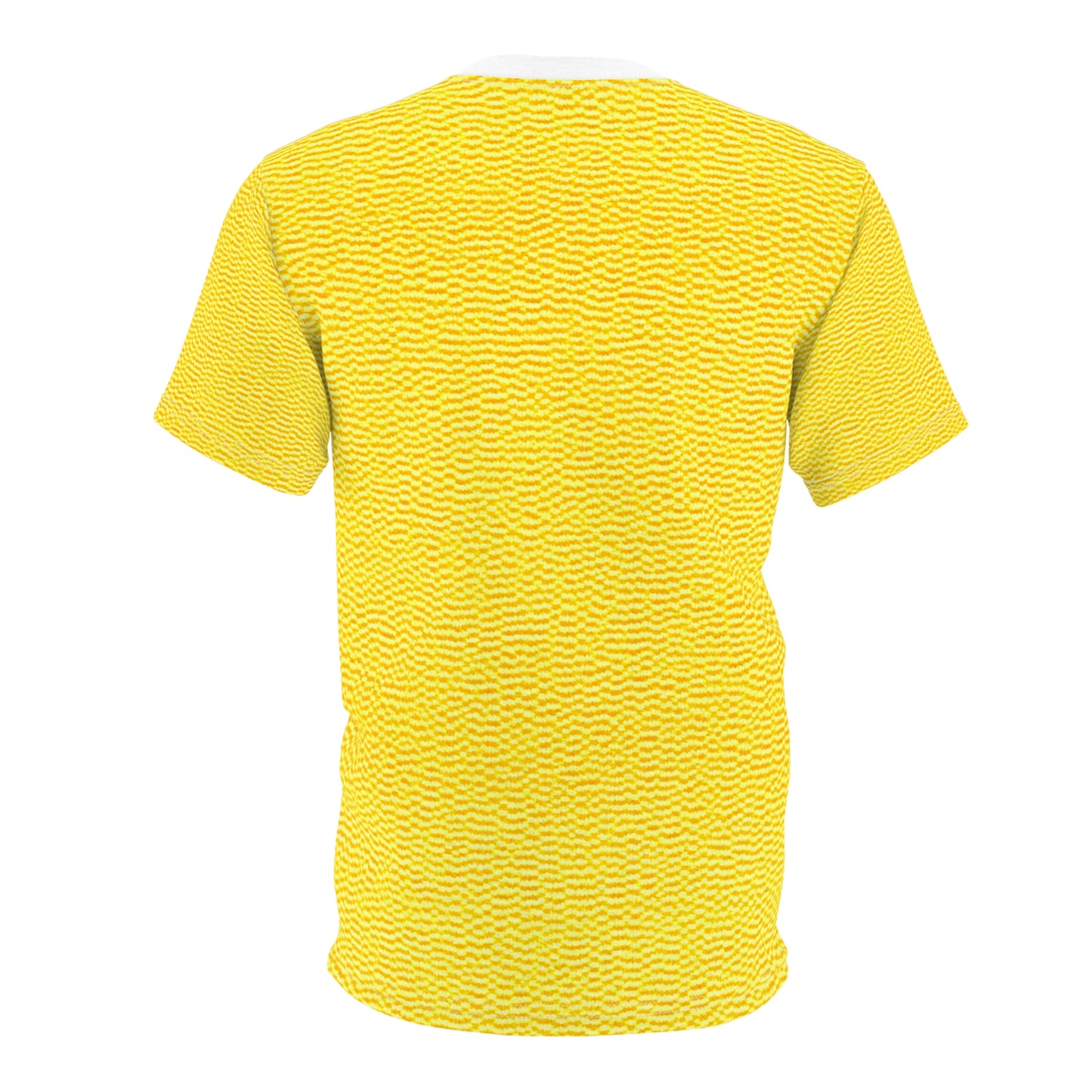 Sunshine Yellow Lemon: Denim-Inspired, Cheerful Fabric - Unisex Cut & Sew Tee (AOP)