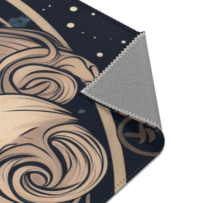 Duality of Gemini - Expressive Twins Zodiac Astrology - Area Rugs