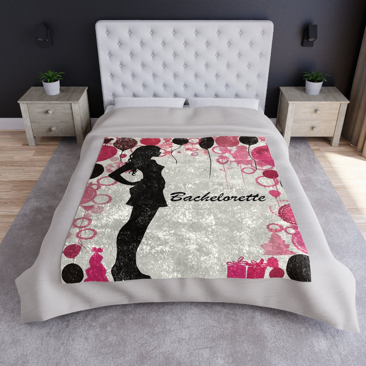 Bachelorette Fiesta Fun & Sassy Bride-to-Be Party - Crushed Velvet Blanket