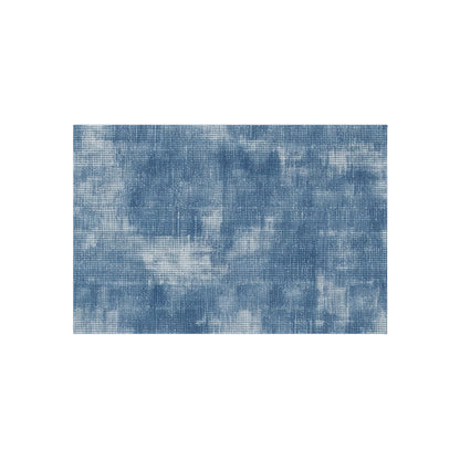 Faded Blue Washed-Out: Denim-Inspired, Style Fabric - Outdoor Rug