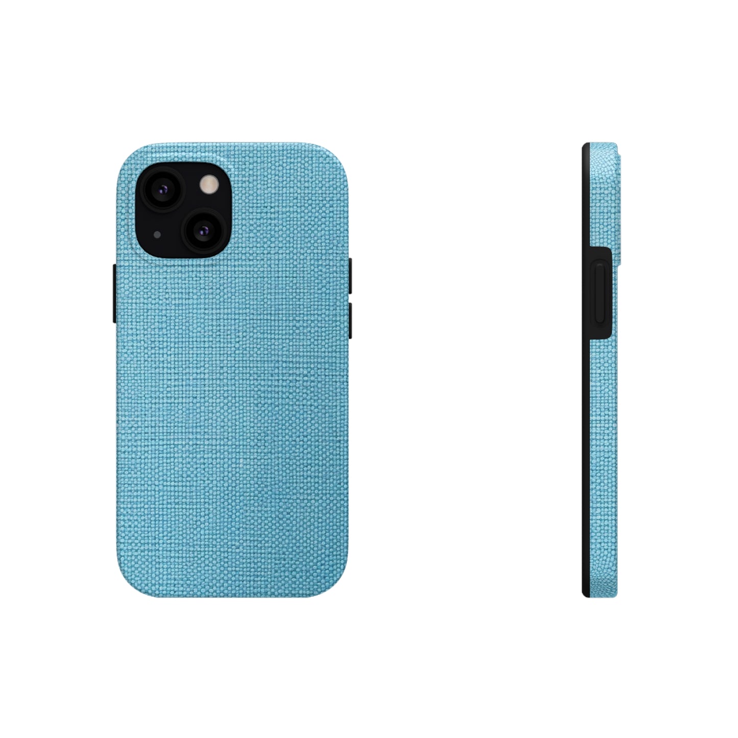 Bright Aqua Teal: Denim-Inspired Refreshing Blue Summer Fabric - Tough Phone Cases