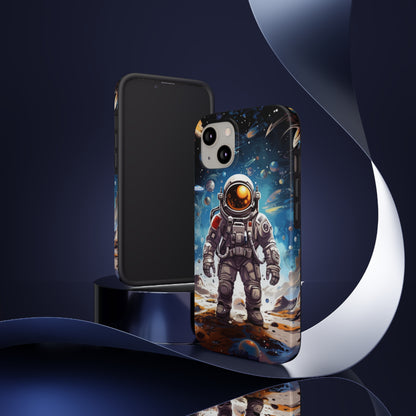 Galactic Voyage: Astronaut Journey in Celestial Star Cosmic Exploration - Tough Phone Cases