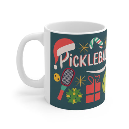 Regalo de Pickleball para Navidad - Taza de cerámica 11oz 