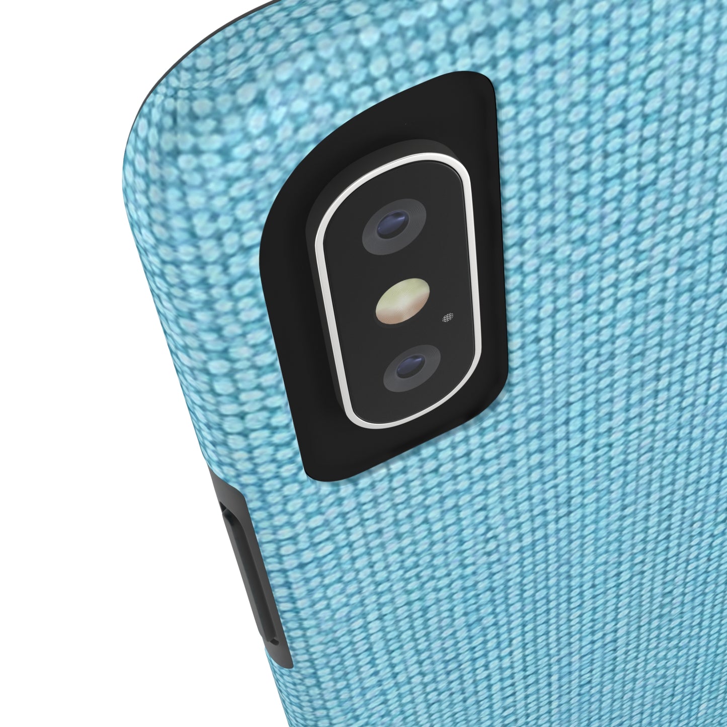 Bright Aqua Teal: Denim-Inspired Refreshing Blue Summer Fabric - Tough Phone Cases