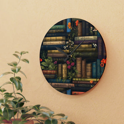 Book Lover - Acrylic Wall Clock