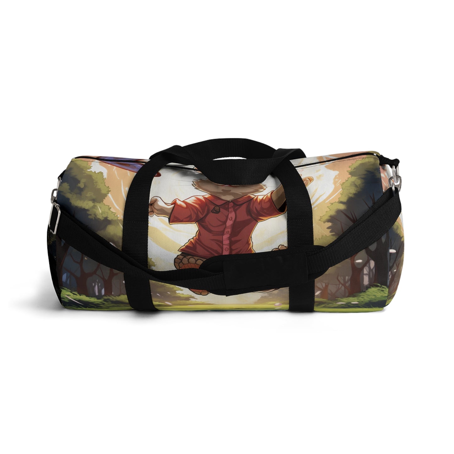 Disc Golf Rabbit: Bunny Aiming Frisbee for Basket Chain - Duffel Bag