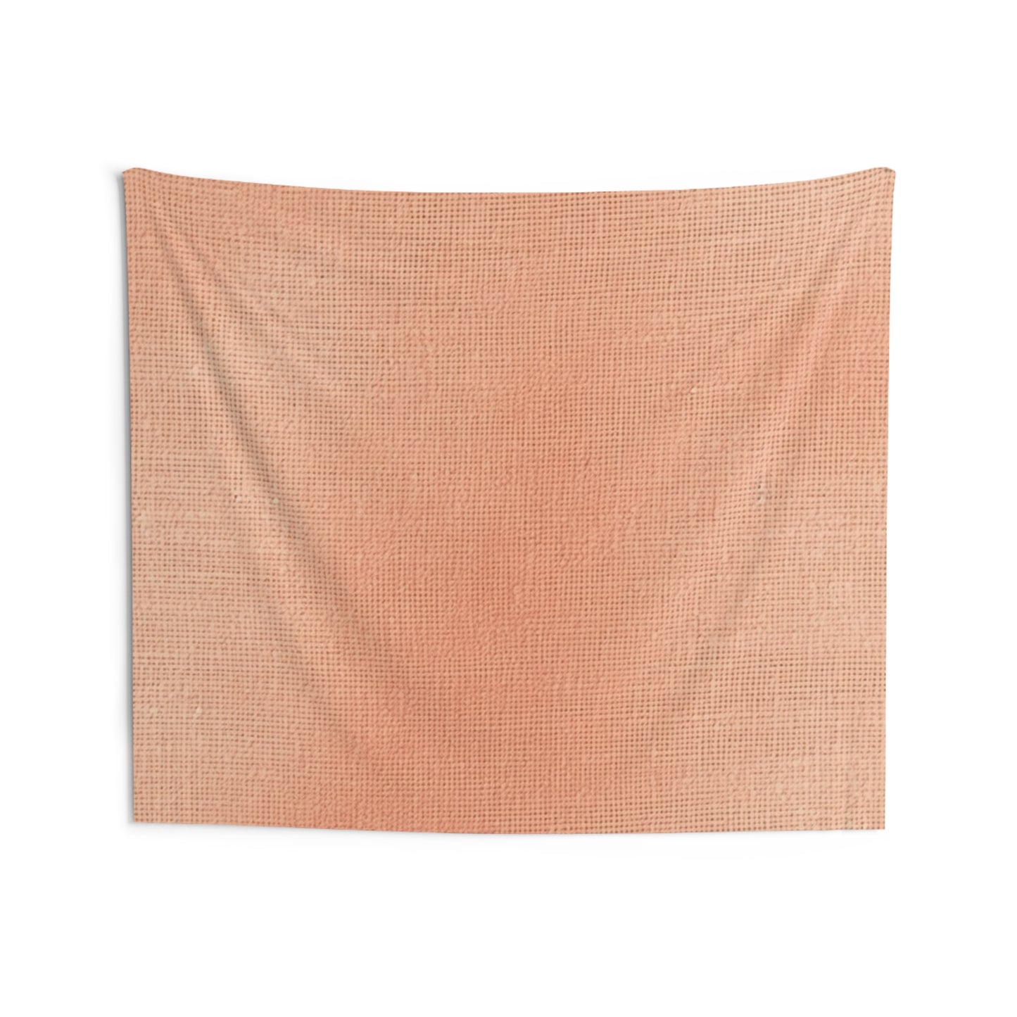 Melocotón rosa-naranja suave: tela exuberante inspirada en la mezclilla - Tapices de pared para interiores 