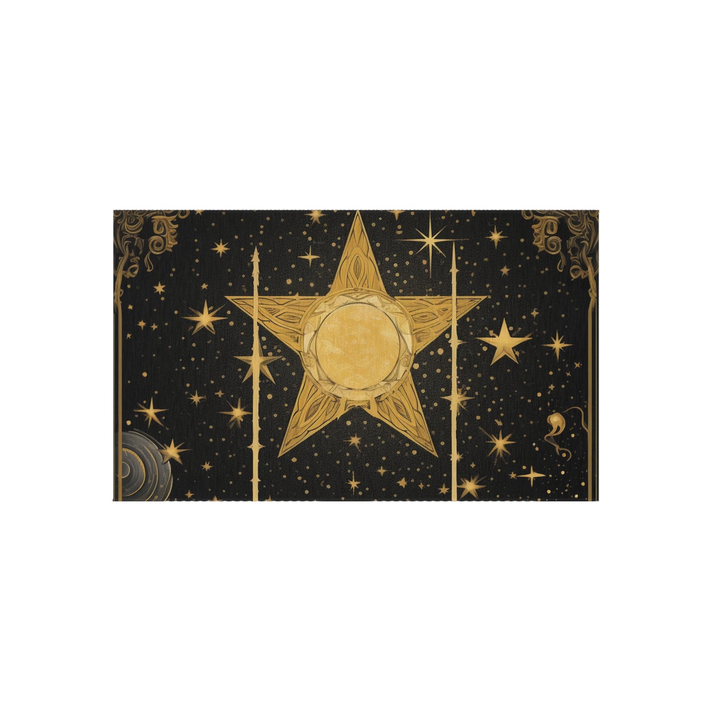 The Star Tarot Card - Symbol of Faith and Optimism - Outdoor Rug