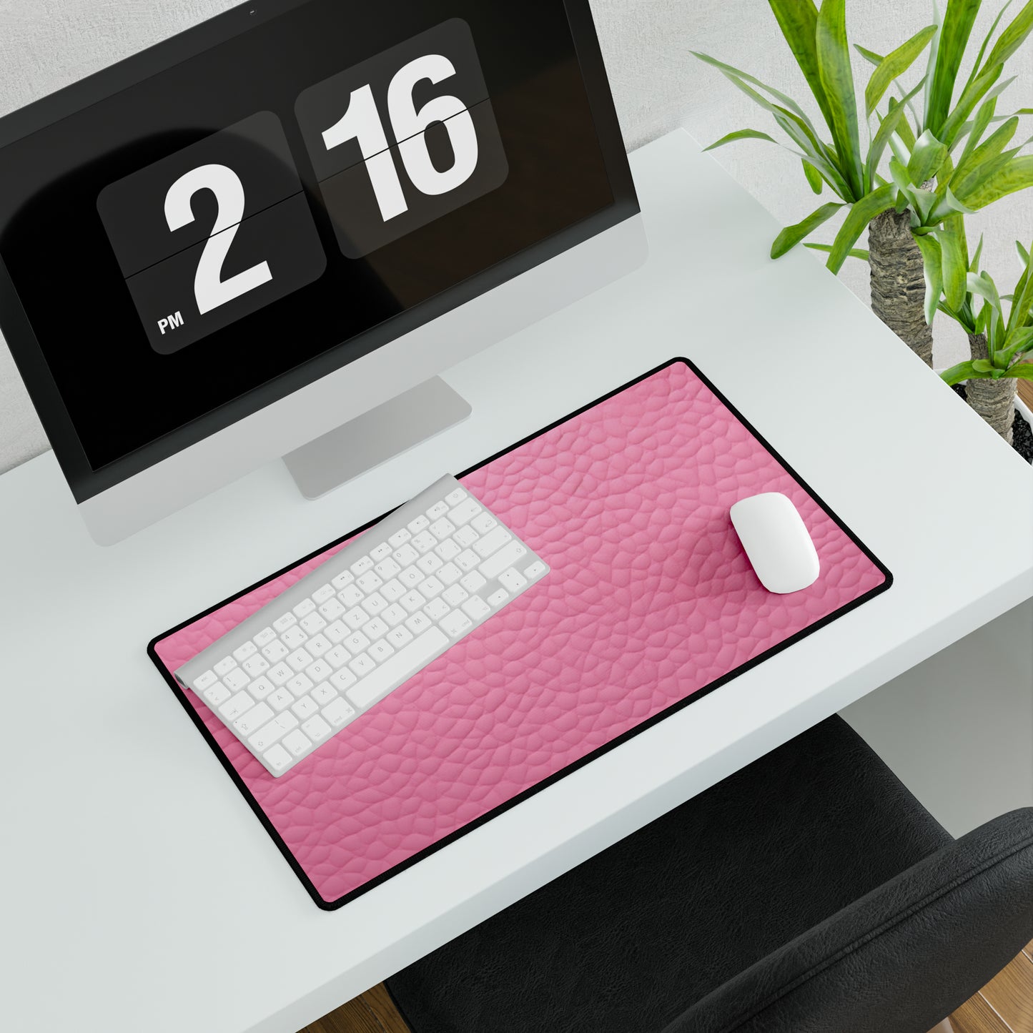 Pink Leather Design - Desk Mats