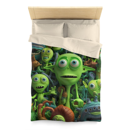 Toy Alien Story Space Character Galactic UFO Anime Cartoon - Microfiber Duvet Cover