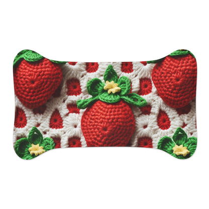 Patrón de Ganchillo Fresa - Fresas Amigurumi - Diseño de Frutas para Hogar y Regalos - Tapetes de Alimentación de Mascotas 