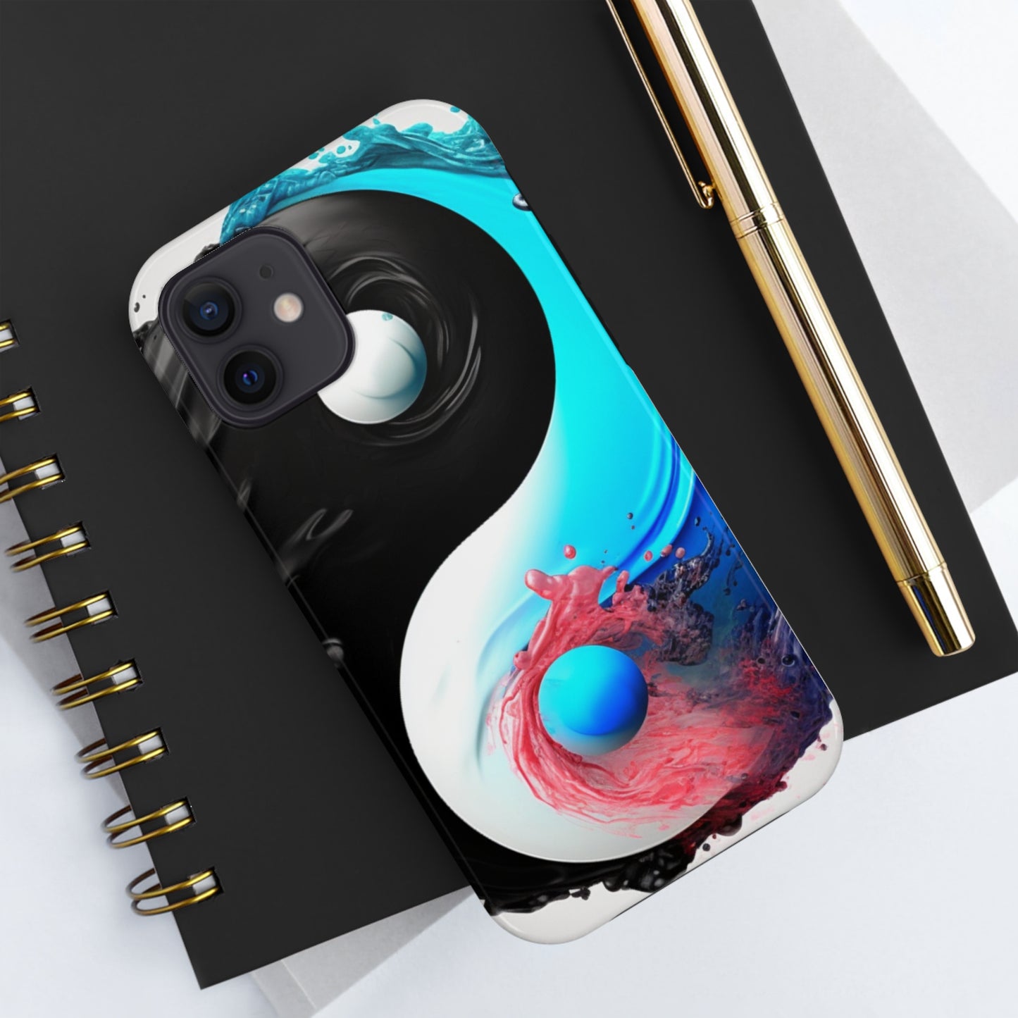 Yin Yang Symbol, Colorful Paint Style - Artistic Decor - Tough Phone Cases