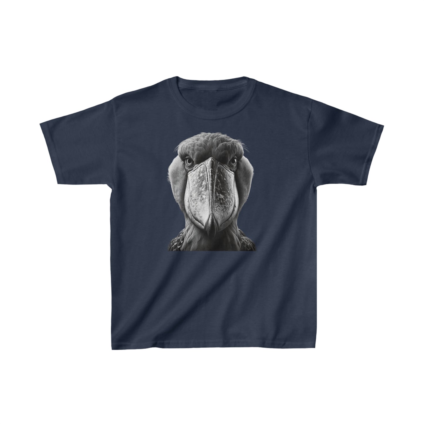 Shoebill Bird, Bird Watch Gift. Kids Heavy Cotton™ Tee