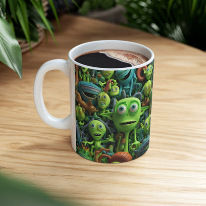 Toy Alien Story Space Character Galactic UFO Anime Cartoon - Taza de cerámica 11oz