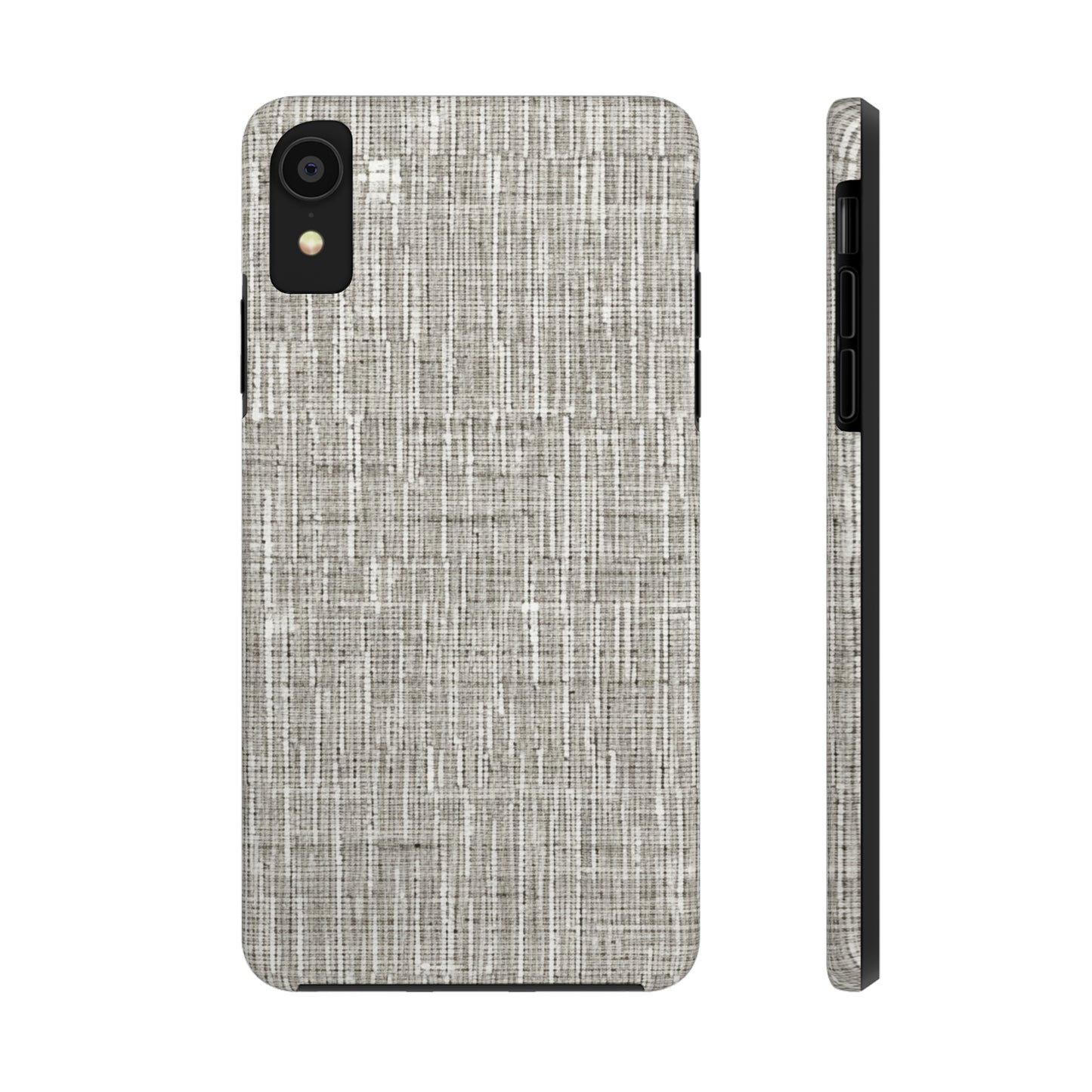 Silver Grey: Denim-Inspired, Contemporary Fabric Design - Tough Phone Cases