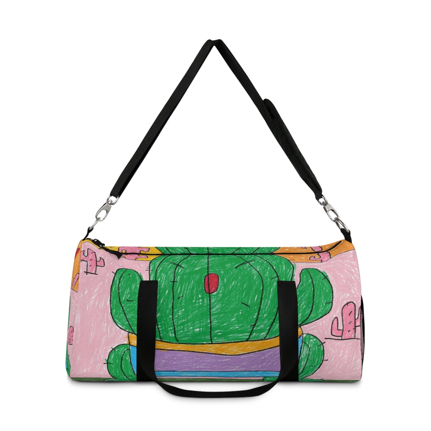 Desert Cactus Sumo Wrestler Graphic Duffel Bag