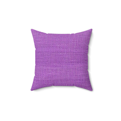 Hyper Iris Orchid Red: Denim-Inspired, Bold Style - Spun Polyester Square Pillow