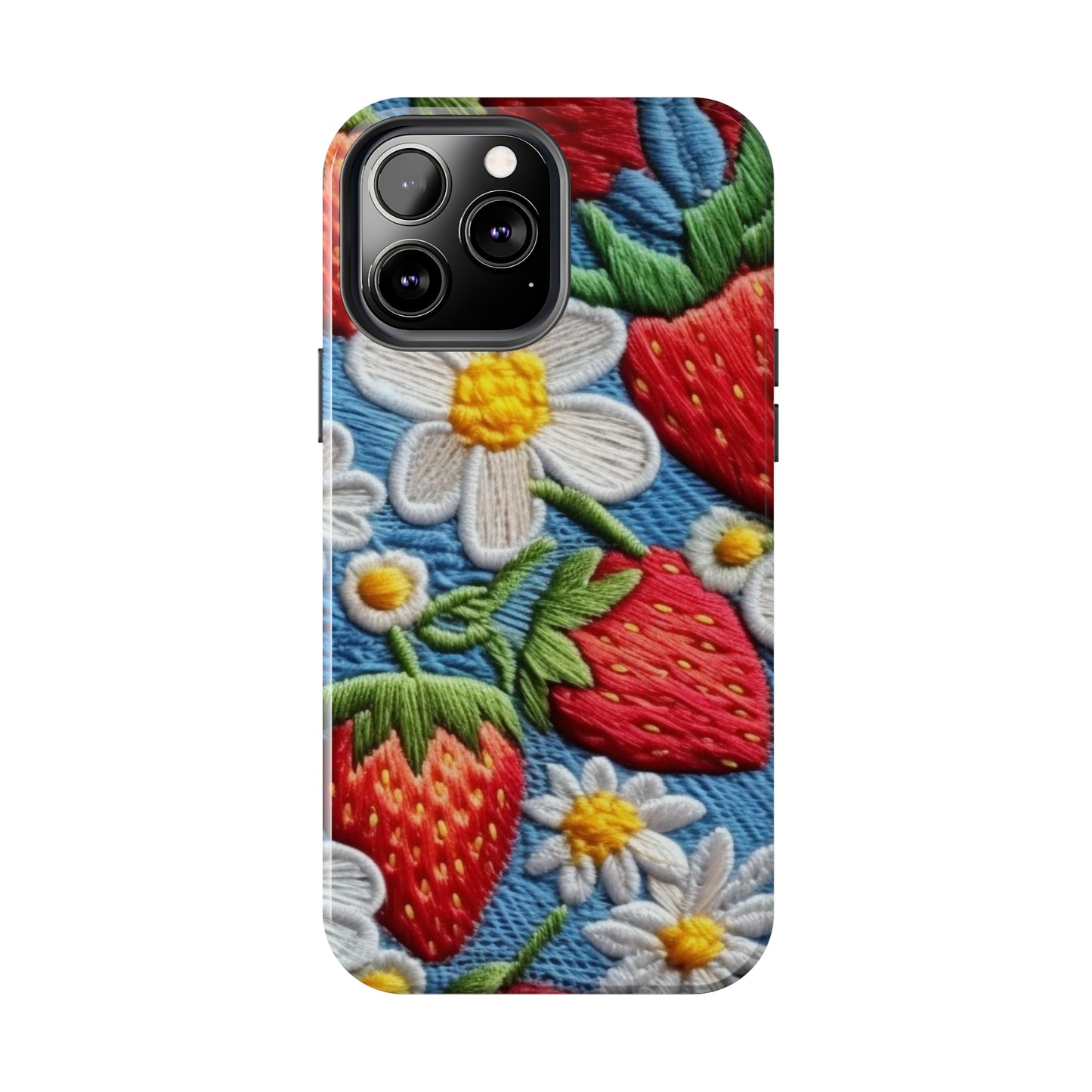 Orchard Berries: Juicy Sweetness from Nature's Garden - Fresh Strawberry Elegance - Tough Phone Cases