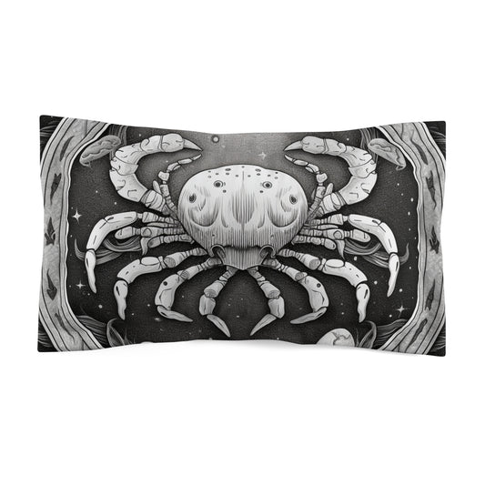 Cancer Zodiac Microfiber Pillow Sham, Lightweight, Multiple Sizes