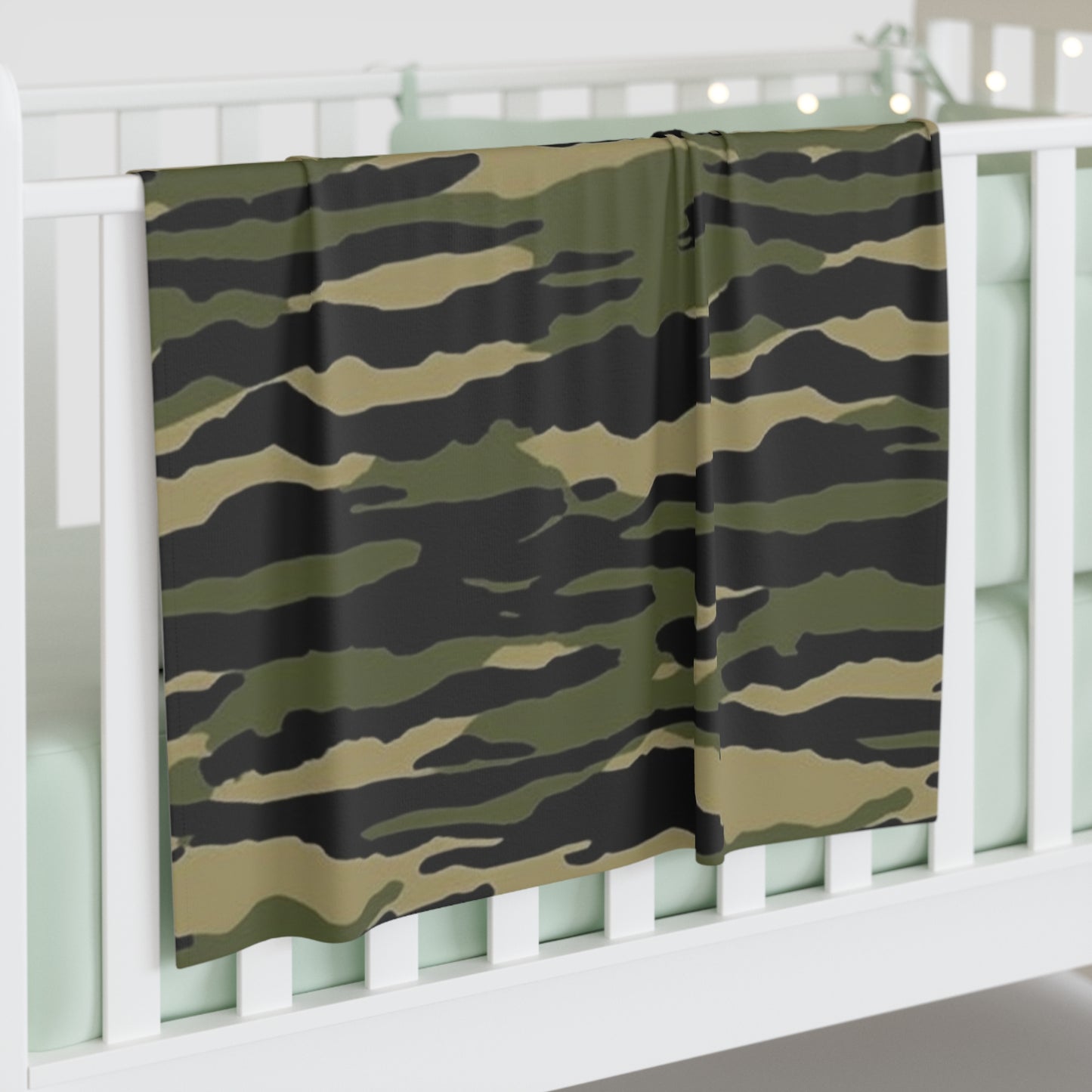 Tiger Stripe Camouflage: Military Style - Baby Swaddle Blanket