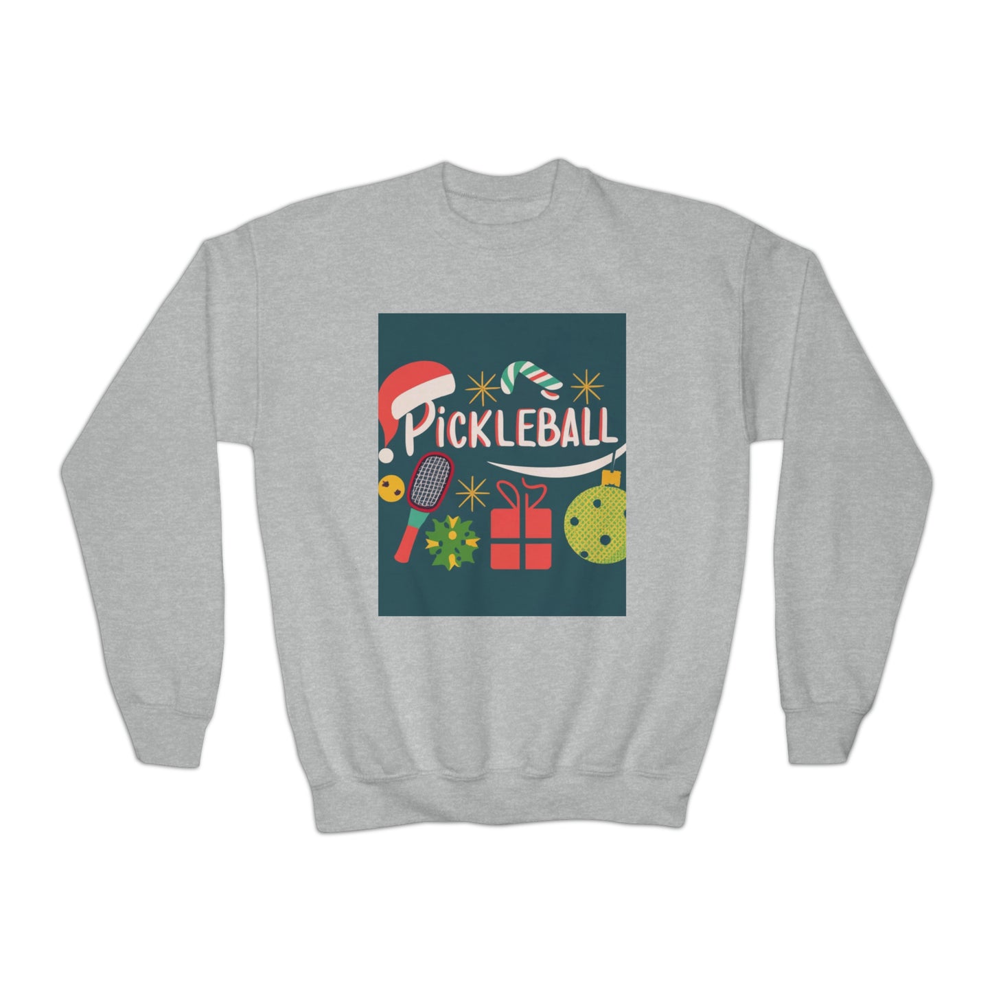 Pickleball Gift for Christmas - Youth Crewneck Sweatshirt