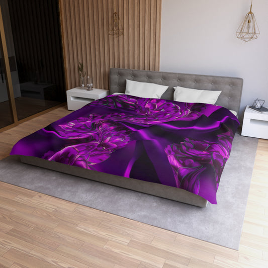 Purple Silk, Microfiber Duvet Cover