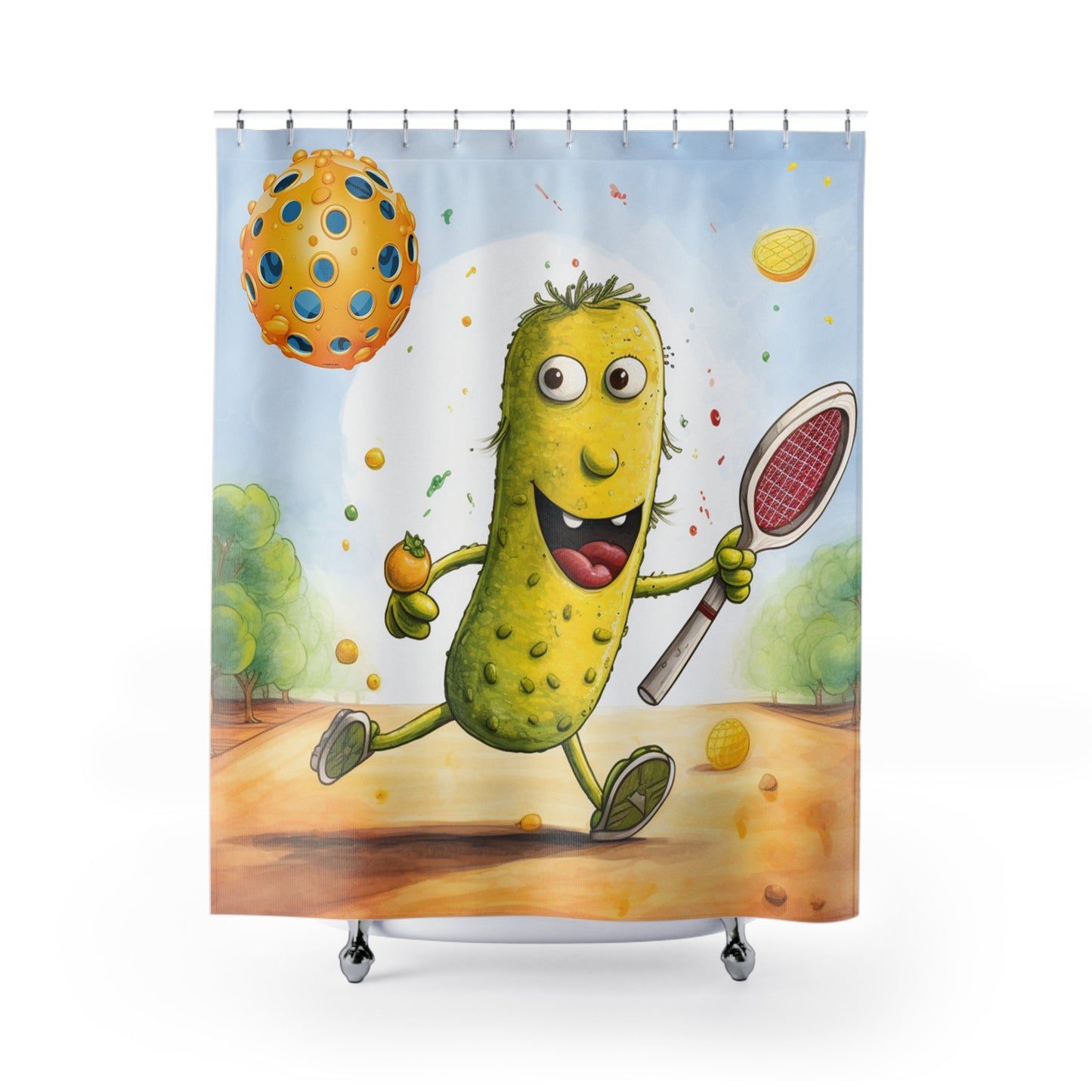 Pickleball Play: Juego de acción Pickle Sport, Fast Dink Ball - Cortinas de ducha 