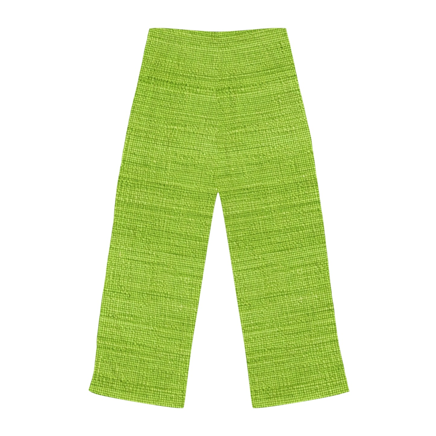 Lush Grass Neon Green: Denim-Inspired, Springtime Fabric Style - Women's Pajama Pants (AOP)